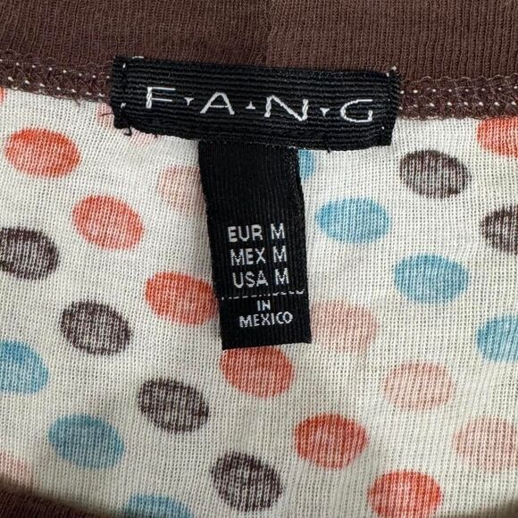 Y2K FANG Polka Dot Ringer Tee S Coquette Indie Sleaze Core Retro - Picture 7 of 8